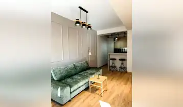 (Auto Translate!) A 2-room, newly renovated and uninhabited apartment is for sale on Nutsubidze Plateau, on Avto Varazi Street, in a newly built residential building of Phoenix Company.